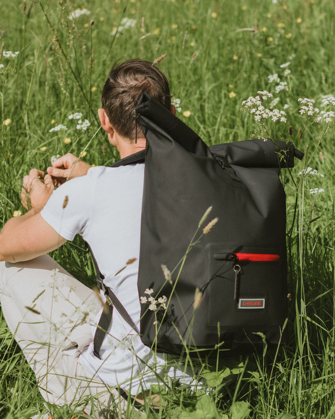 D-Robe's Roll-top Rucksack is perfect for foraging as its great in capacity, durable, waterproof and environment friendly 