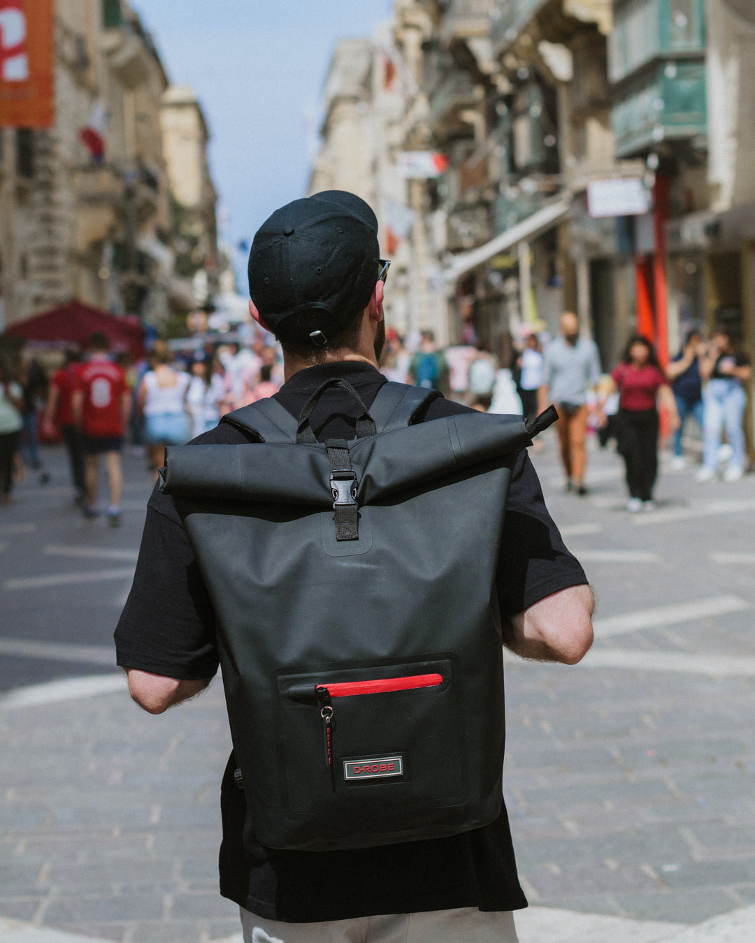 Roll-Top Rucksack - Midnight Black