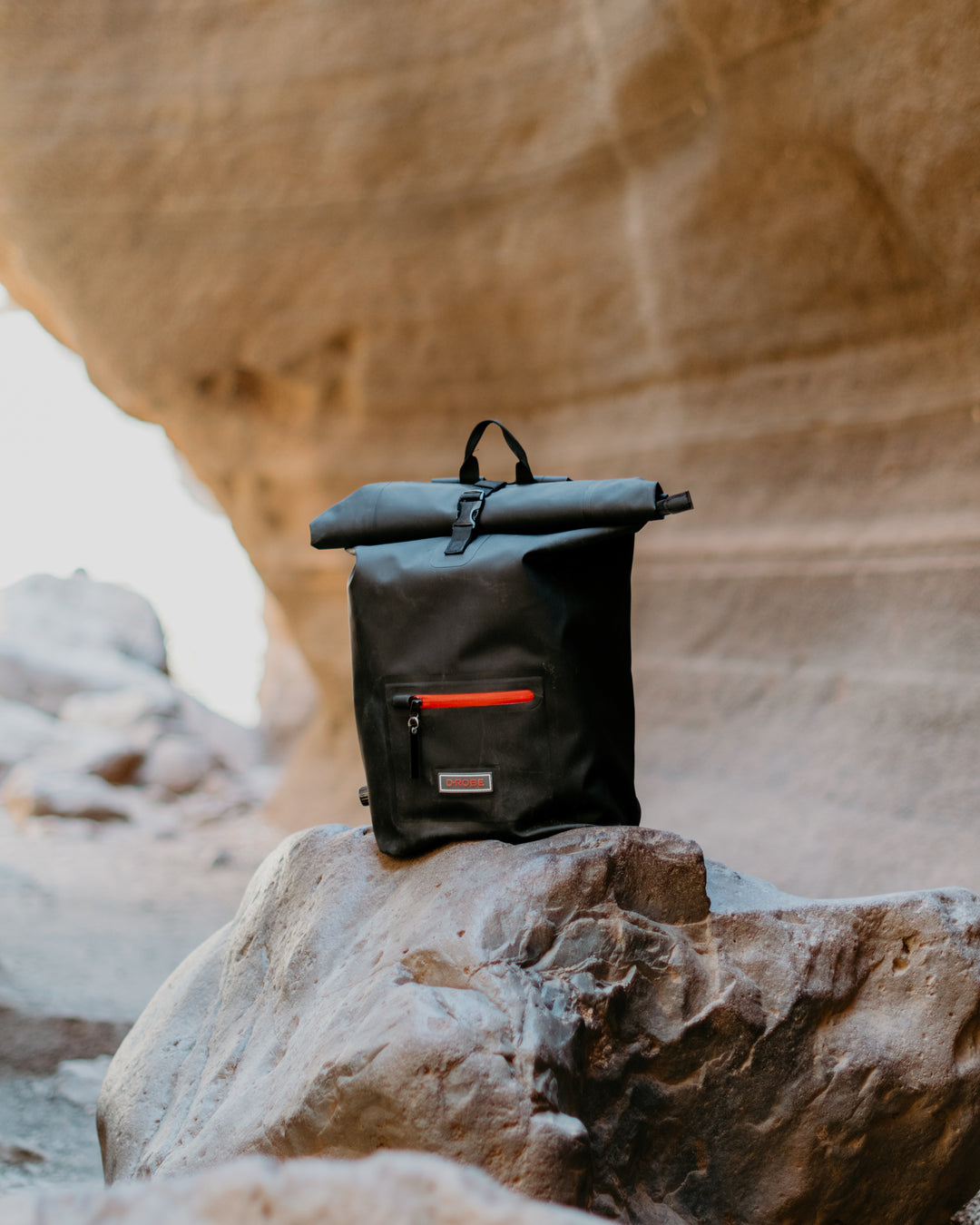 Roll-Top Rucksack - Midnight Black