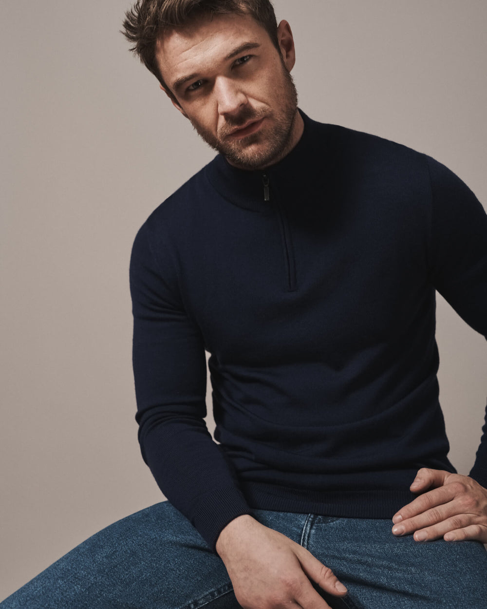 Our merino wool 1/4 zip jumper and crew neck knit jumper for men and women are made from a lightweight fabric and reactive natural fibre. Ideal for layering under our waterproof outdoor robes for spectating touchdown sports or simply keeping warm on a chilly evening at a friends BBQ. 